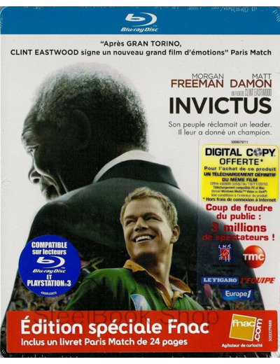 Dvd Invictus Blu - ray Steelbox Edition Spéciale Fnac