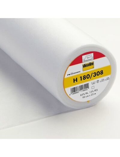 Vlieseline - Entoilage Thermocollant H 180 Uni Couleur Blanc