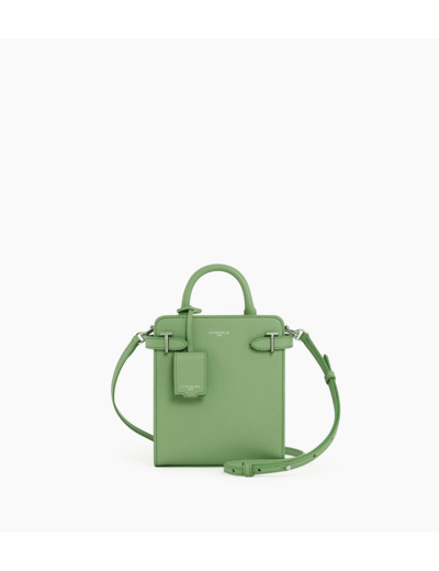 Petit sac à main vertical Emilie en cuir signature T