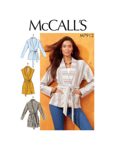 McCall’s – Patron Femme Veste Ample M7912 du 44 au 54