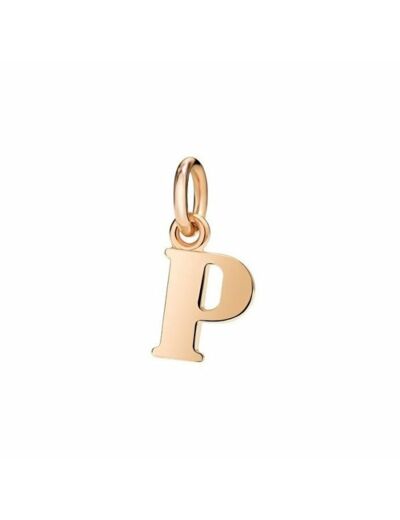 Pendentif DoDo Lettre P en Or rose