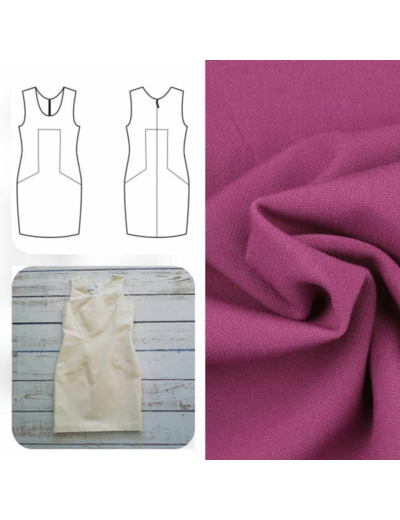 Christine Charles – Kit Couture Robe Catalina Couleur Violine