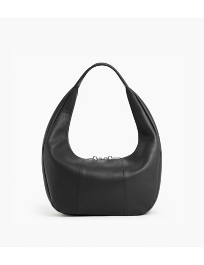 Grand sac hobo Juliette en cuir grainé