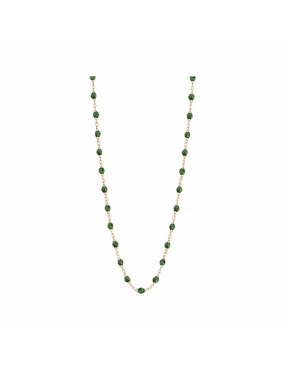 Collier Gigi Clozeau Classique en or rose et résine scarabée, 45cm