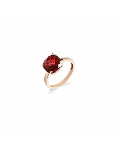 Bague Cesare Pompanon Poppy Blue en or rose et grenat