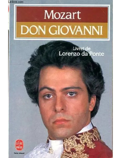 Livre Don Giovanni - Mozart, Opéra En 2 Actes