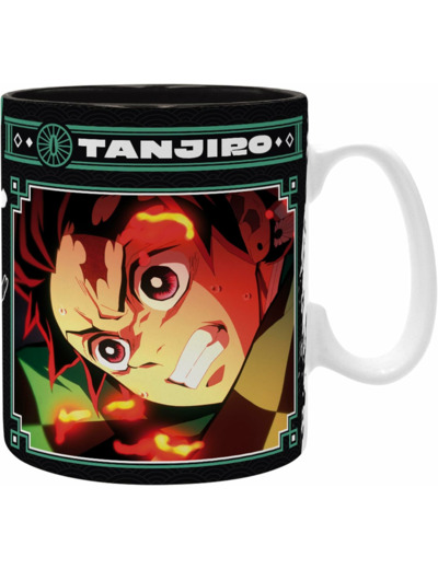 [MUG] ABYSTYLE - DEMON SLAYER Mug Tanjiro noir & vert S2 460ML