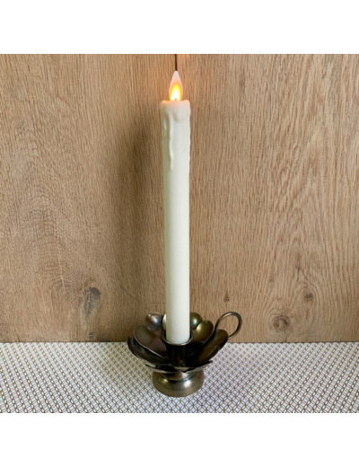 Bougie Chandelle Led Rétro avec des coulures de cire