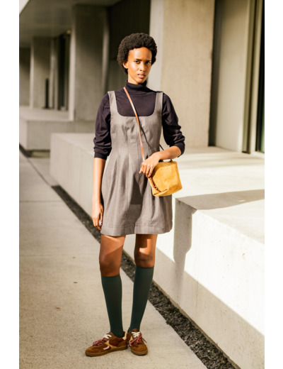 Fibre Mood - Tissu "Avina" - Denim de Coton Gris Anthracite