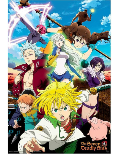 [POSTER]- THE SEVEN DEADLY SINS S3 Poster Meliodas & Sins (91.5x61)
