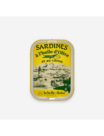 Sardines à l'huile d'olive et au citron 115g