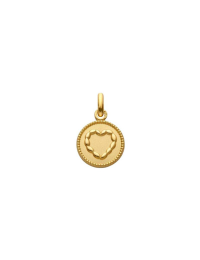 Médaille Arthus Bertrand Ma Mini Médaille Coeur en or jaune, 11 mm