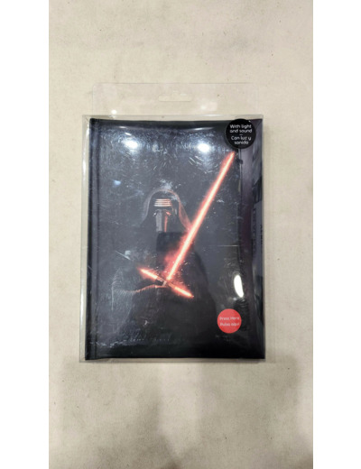 Cahier Lumineux Star Wars Episode 7 - Kylo Ren Lightsaber 15x20cm