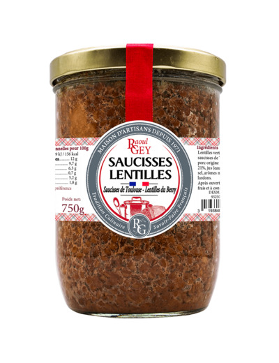 Saucisses Lentilles