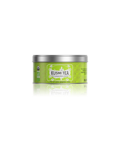 Thés Aromatisés Verts Vert Gingembre-Citron Bio - Boîte métal 20gr