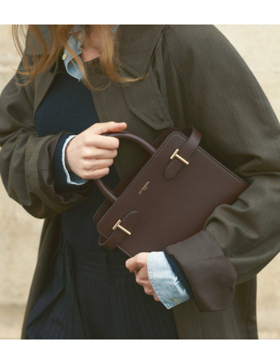 Petit sac à main Emilie en cuir grainé