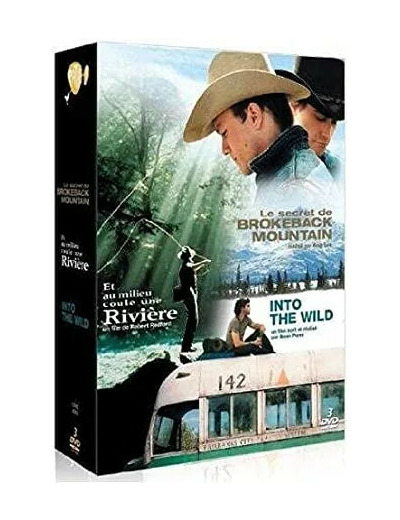 Dvd Into the Wild + Le secret de Brokeback Mountain + Et au milieu coule une rivière