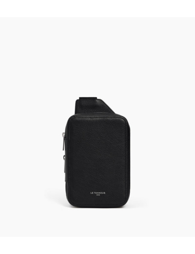 Sacoche sling Emile en cuir grainé