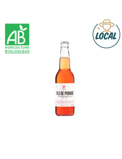 Cidre Rosé Fleur de Sureau, Hibiscus 33cl - Fils de pomme