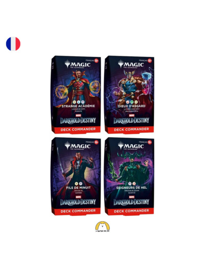 Précommande - Magic - Marvel: Darkhold Destiny - Lot des 4 decks Commander (FR)