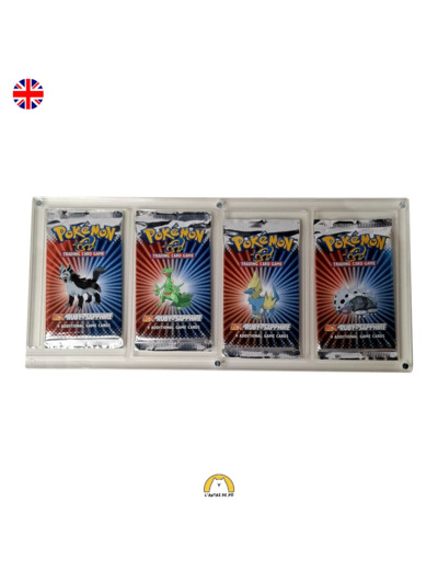Pokémon - Artset EX Rubis & Saphir - 4 boosters anglais avec présentoir acrylique - 2003