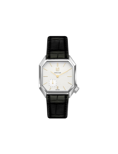 Montre March LA.B Mansart Automatique Petite Seconde - Shelter - Alligator Noir