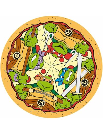 Tortues Ninja Tapis de Souris Souple Pizza