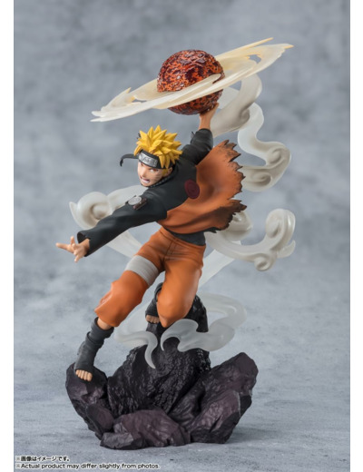 Naruto Shippuden - Figurine Naruto Uzumaki Figuarts Zero Extra Battle Sage Art Lava Release Rasenshuriken