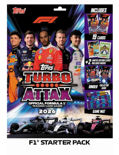 [TOPPS] F1 Turbo Attax 2026  Topps - Pack de démarrage - Collection de cartes à collectionner –