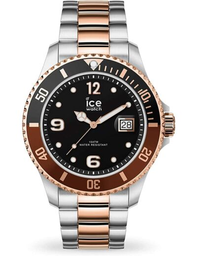 Ice Watch - Montre argentée Rose OR Mixte Bracelet métal Ice Steel "Modèle d'exposition"