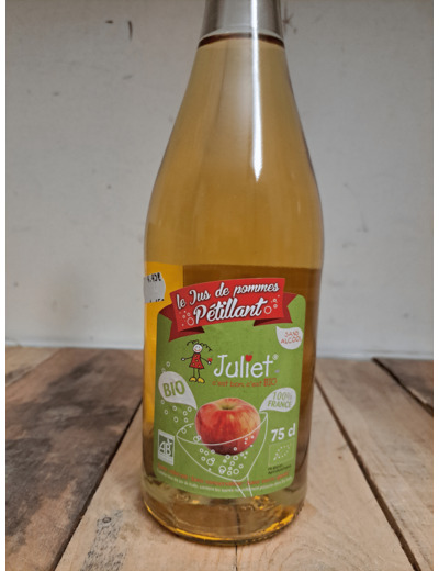 Jus de pommes pétillant Juliet Bio