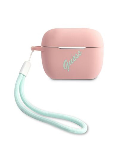 ETUI SILICONE GUESS POUR  AIRPODS PRO - GUESS® ROSE