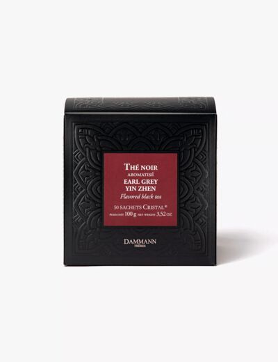 Thé noir Earl Grey Yin Zhen 50 sachets Cristal