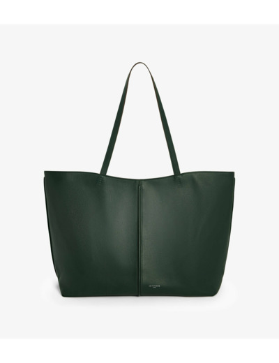 Sac cabas grand modèle Hortense en cuir grainé double face