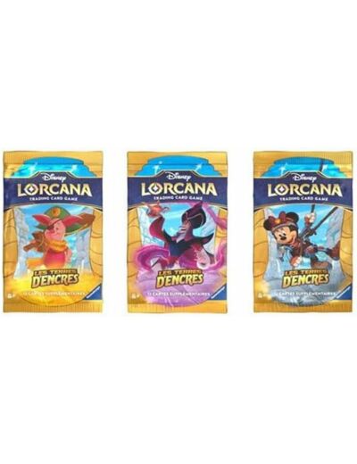 Disney Lorcana TCG Les Terres d'Encres r JCC Booster 12 Cartes Version française