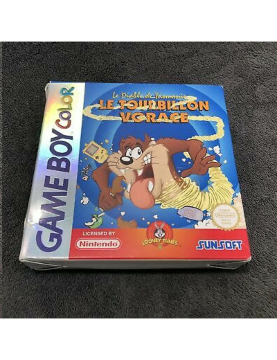 Jeu Gameboy Color Gbc le Diable de Tasmanie: Tourbillon Vorace (Tazmania Devil Rush)
