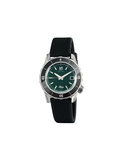 Montre March LA.B BELZA AUTOMATIQUE 40 MM - FOREST - Silicone Noir
