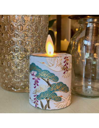 Petite bougie Led papier japonais