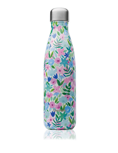 QWETCH Bouteille Isotherme 50Cl Flora Bleu