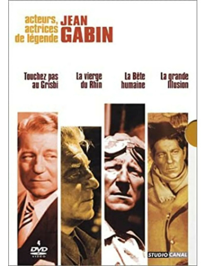 Dvd Coffret Jean Gabin 4 DVD - Vol. 2 : Touchez pas au grisbi / La Vierge du Rhin / La Bête humaine / La Grande illusion