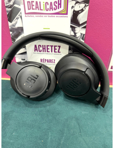 Casque JBL Tune 720BT - Écouteurs avec micro - circum - aural - Bluetooth - sans fil - Jack 3,5mm - noir