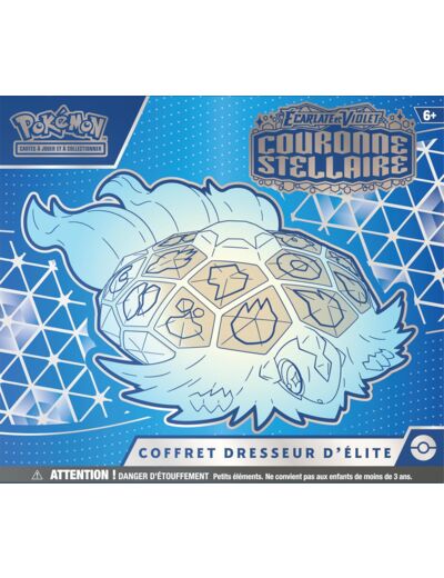 Pokémon Coffret Dresseur d’élite Écarlate et Violet Couronne Stellaire EV07 (neuf scellé, sous blister)