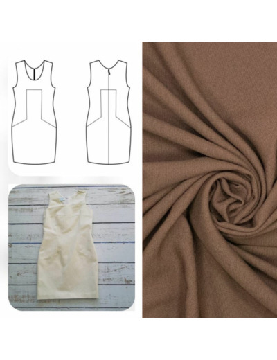 Christine Charles – Kit Couture Robe Catalina Couleur Chocolat