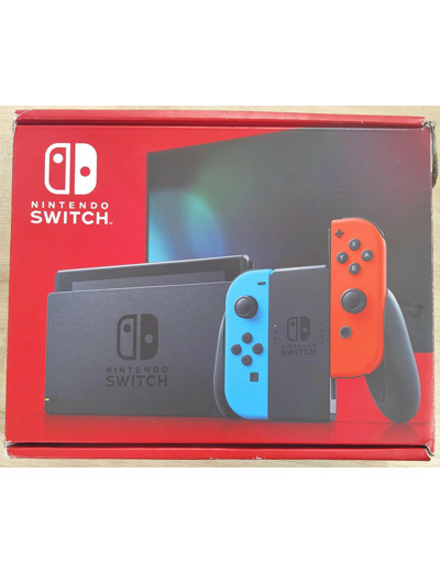 Console Nintendo Switch V2 (1.1) Avec 1 Joy - con Rouge Néon + 1 Joy - con Bleu Néon