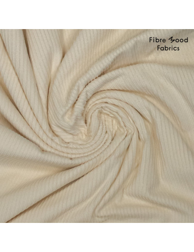 Fibre Mood - Tissu Velours Hi-Low Uni "Ivanna" Couleur Crème