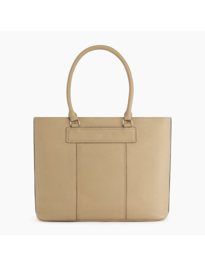 Grand sac cabas Judith en cuir grainé