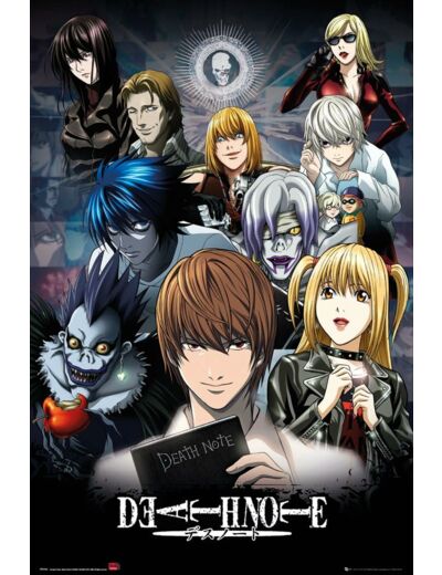 DEATH NOTE Poster Protagonistes (91,5 x 61 cm)