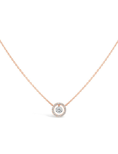 Collier Sarlane Entourage en or rose et diamant