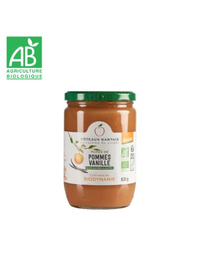 Purée pomme vanille 630g