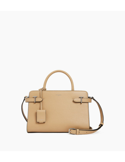 Sac à main moyen modèle Emilie en cuir grainé